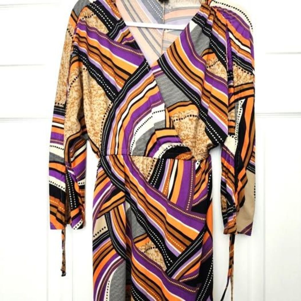 Robert Louis Drawstring All In One Sleeves V Neck Dress Size S